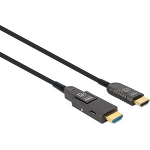 Manhattan Actieve hoge-snelheid HDMI optische vezel kabel met afneembare stekker (100 m, HDMI), Videokabel