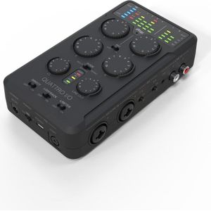 IK Multimedia Audio Interface IRig Pro Quattro I/O Deluxe (USB), Audio-interface, Zwart