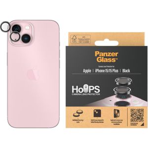 PanzerGlass Hoepels Camera Lens Beschermer iPhone 2023 6.1/ 6.7 (1 Stuk, iPhone 15 Plus, iPhone 15), Smartphone beschermfolie, Transparant