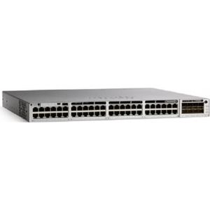 Cisco KATALYSATOR 9300 48-POORT(12 MGIG (48 ports), Netwerkschakelaar, Grijs