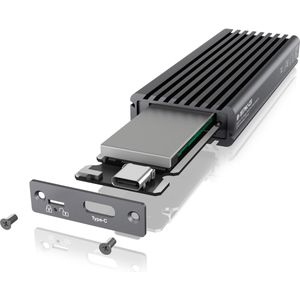 ICY BOX 60913 M.2 harde schijf-behuizing M.2 2230, M.2 2242, M.2 2260, M.2 2280, SATA SSD USB-C
