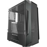 Darkflash Tech LEO computerkast (zwart) (ATX, mATX, ITX), PC-behuizing, Zwart