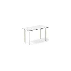 Schreibtisch DNA, Weiß 1800x800 mm I-Fuß/Alugrau