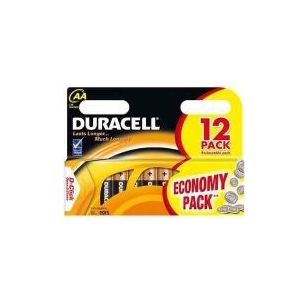 Duracell 5000394203334, Einwegbatterie, AA, Alkali, 1,5 V, 12 Stück(e), Schwarz, Bronze
