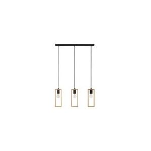 EGLO LITTLETON LANGER TISCH L710 3XE27 SCHWARZ/HOLZ FSC