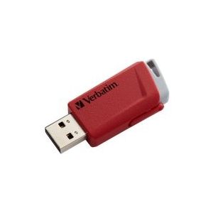 Verbatim Store ''n'' Click - USB-Stick, USB 3.2 GEN1 - 2x32 GB, Rot/Blau, 32 GB, USB Typ-A, 3.2 Gen 1 (3.1 Gen 1), 80 MB/s, Dia, Blau, Grau, Rot