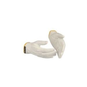 Bomuldshandsker Guide 549, PVC-Dopper, Str. 9, Paket a 12 par