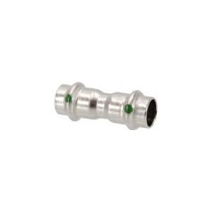 Sanpress inox muffe 22 mm rustfrit stål