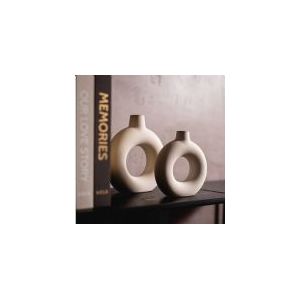 OlsenHome - Rund Keramik Vase - 2 Stk