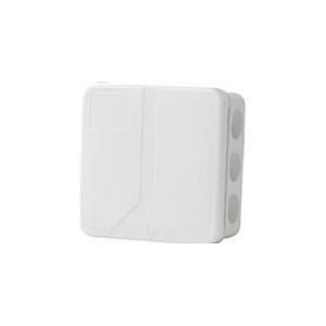 Abzweigdose 2,5 mm², 2K12 85x85x85x37 mm mit 14 Membranen, IP55 halogenfreier Thermoplast, lichtgrau - schwarz Freitag 10er Pack