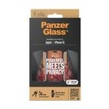 PanzerGlass ™ Privacy Displayschutz iPhone 15  Ultra-Wide Fit, Apple, Apple - iPhone 15, Trockene Anwendung, Schockresistent, Transparent, 1 Stück(e)