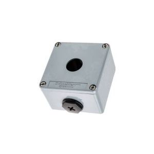 SCHNEIDER ELECTRIC Trykknapkasse kapsling Med 1 hul, lys blå. 80 x 80 x 74,5 mm Metall