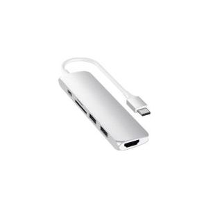 Satechi ST-CMAS, USB 3.2 Gen 1 (3.1 Gen 1) Type-C, Silber, HDMI, USB 3.2 Gen 1 (3.1 Gen 1) Type-A, USB 3.2 Gen 1 (3.1 Gen 1) Type-C, Aluminium, 5 V, 1 A