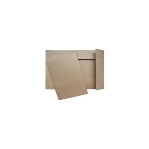 Faltmappe, 3-Klappe, brauner Karton, 600 g, a4,