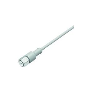 BINDER 77 3730 0000 40404-0500, 5 m, M12, Weiblich, Grau, Thermoplastisches Elastomer (TPE), -40 - 105 °C
