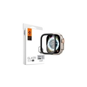 Spigen AGL06163, Displayschutz, Smartwatch, Schwarz, Apple, Watch Ultra (49mm), Metall, Gehärtetes Glas