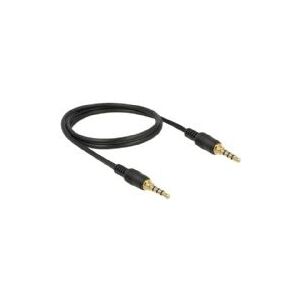 DeLOCK 85595, 3.5mm, Männlich, 3.5mm, Männlich, 1 m, Schwarz