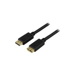 Deltaco DP-1210, 1 m, DisplayPort, DisplayPort, Männlich, Weiblich, 1920 x 1080 Pixel