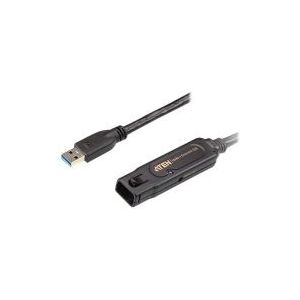 ATEN 10 m USB 3.1 Gen1 Verlängerungskabel, 10 m, USB A, USB A, USB 3.2 Gen 1 (3.1 Gen 1), 5000 Mbit/s, Schwarz
