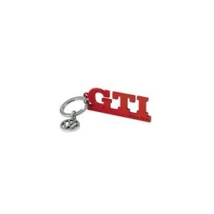VW GTI Schlüsselring mit Logo-Anhänger, rot