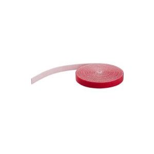 StarTech.com 15,2 m Klettbandrolle - Wiederverwendbare Zuschneidbare Klettkabelbinder - Industrielle Klettverschluss Rolle / Klettband Rolle - Klettbänder für Kabelmanagement - Rot, Kabelbinder mit Klettverschluss, Nylon, Rot, -10 - 80 °C, 15200 mm, 19 mm