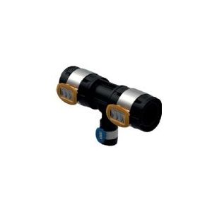 Geberit FlowFit tee 63 x 40 x 63 mm, sort PPSU
