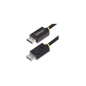 StarTech.com 1m DisplayPort 2.1-Kabel, VESA-zertifiziert, DP80 DP 2.1-Kabel - DisplayPort-Kabel - DisplayPort (männlich) hasp zu DisplayPort (männlich) hasp - DisplayPort 2.1 - 1m - passiv, 4K240 Hz-Unterstützung, 1440p-Unterstützung 240 Hz, HDR-Unterstützung, bis zu 80 Gbps Datenübertragungsrate, UHBR20, 16K60hz-Unterstützung, 8K85Hz-Unterstützung - schwarz
