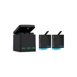 Box Telesin Dreikanal-Ladegerät für GoPro Hero 8 + 2 Akkus (GP-BNC-801)