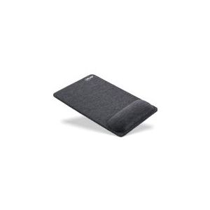 InLine Mauspad mit Handballenauflage, textil, schwarz, Schwarz, Monochromatisch, Textil, Handgelenkauflage, Anti-Rutsch-Basis