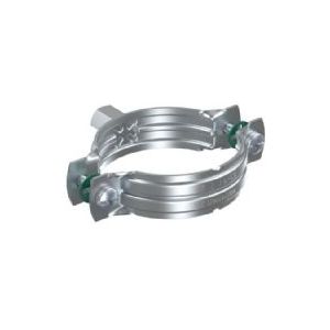 WALRAVEN Rohrschellen 2S Zwei Schrauben Ø145-153mm, verzinkt, Kombi-Befestigung M8/10, geeignet für trockene Innenmontage