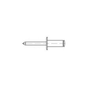 TOOLCRAFT TO-5444367 Blindnieten 3,2 mm Edelstahl 500 Stk