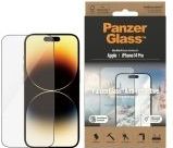 PanzerGlass™  Antireflex - Skærmbeskytter für Mobiltelefone - ultraweite Passform - rammefarve sort  Apple iPhone 14 Pro
