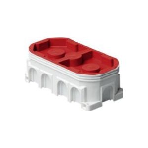 FIX-PRO Halogenfreie Euro-Steckdose für Mauerwerk und Einbettung in Porenbeton, Ziegel, Beton o.ä