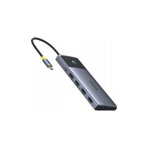 HUB USB Baseus HUB Baseus Metal Gleam Series II 7w1 USB-C - USB-C PD100W / 2x USB-A / 2x HDMI 4K / USB-A 3.0 / USB-C 3.0