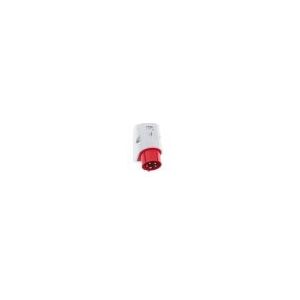 FIX-PRO CEE Wandsteckdose H6 400V 32A 5-polig, rot Breite x Höhe 83x126 mm, oben M25 unten 2XM25 IP44, Polyamid
