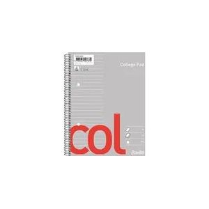 Bantex Col, Abbildung, Grau, Rot, A5, 70 Blätter, Halbglänzend, Liniertes Papier