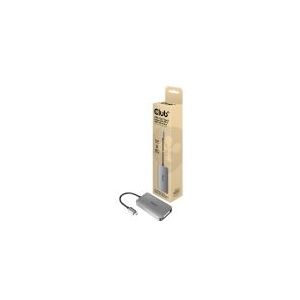 CLUB3D USB3.2 Gen1 Type-C to Dual Link DVI-D HDCP ON version Active Adapter M/F, USB C, DVI-D Dual link, Grau