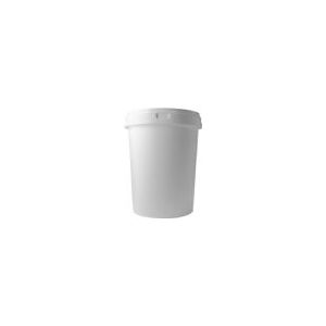 Okko Kunststoff-Futtereimer mit Deckel, weiß, 62 l