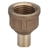 Viega indstiksstykke nippel/muffe 15 mm x 12 rødgods