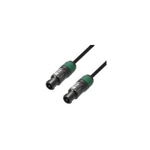 Adam Hall 5 STAR S 425 SS 0300 Lautsprecheranschlusskabel [1x #####NL4FX-Stecker (4-polig) - 1x #####NL4FX-Stecker (4-polig)] 3 m Schwarz