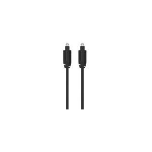 Sinox PRO optisk kabel. 1m. Grå/sort
