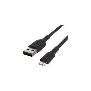Belkin CAA002BT2MBK, 2 m, Lightning, USB A, Männlich, Männlich, Schwarz