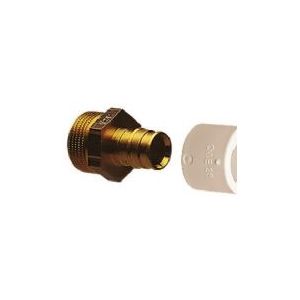 Uponor Q&amp E 22X3/4'' ovg.np. - Fremst. af DZR messing. Kun til Uponor PEX-A rør