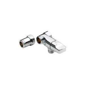 ORAS Chrom-Absperrventil für Waschmaschine oder Geschirrspüler. 3/4 Anschluss und 3/4 + 3/4 Abgang.