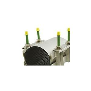 Bandagenhülse 138-160x200mm - AISI316-EPDM. 2-seitige Klemmung