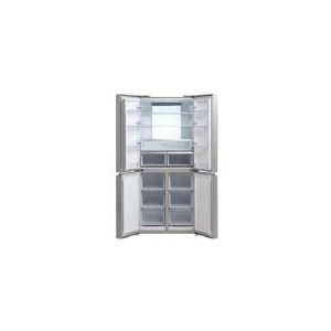 Scandomestic SKF 481 X - Amerikanischer Kühlschrank - Breite: 78,5 cm - Tiefe: 71,6 cm - Höhe: 181 cm - 492 Liter - Edelstahl
