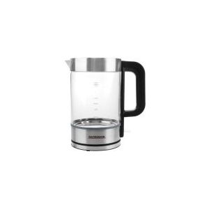 Gastroback Design Basic, 1,7 l, 3000 W, Edelstahl, Transparent, Glas, Edelstahl, Wasserstandsanzeige, Überhitzungsschutz