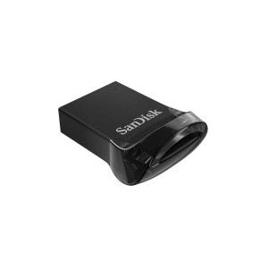 SanDisk Ultra Fit, 1 TB, USB Type-A, 3.2 Gen 1 (3.1 Gen 1), 400 MB/s, Capless, Black