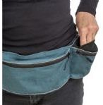 Trixie Baggy Belt hip bag, belt: 62–125 cm, blue