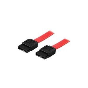 Deltaco SATA/SAS Cable, 0.3m, 0,3 m, SATA/SAS, SATA/SAS, Männlich/Männlich, Schwarz, Rot